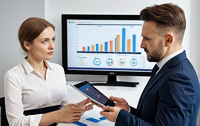 **

A confident investment advisor, certified and professional, is meeting with a client in a modern Warsaw office. They are reviewing charts and graphs on a tablet, discussing ETF options and risk analysis. The scene conveys trust and expertise in Polish financial markets. Focus on a feeling of security and financial planning for the future.

**